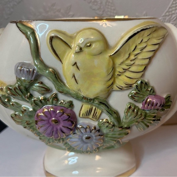 Vintage pottery canary planter vase great condition - Picture 2 of 6